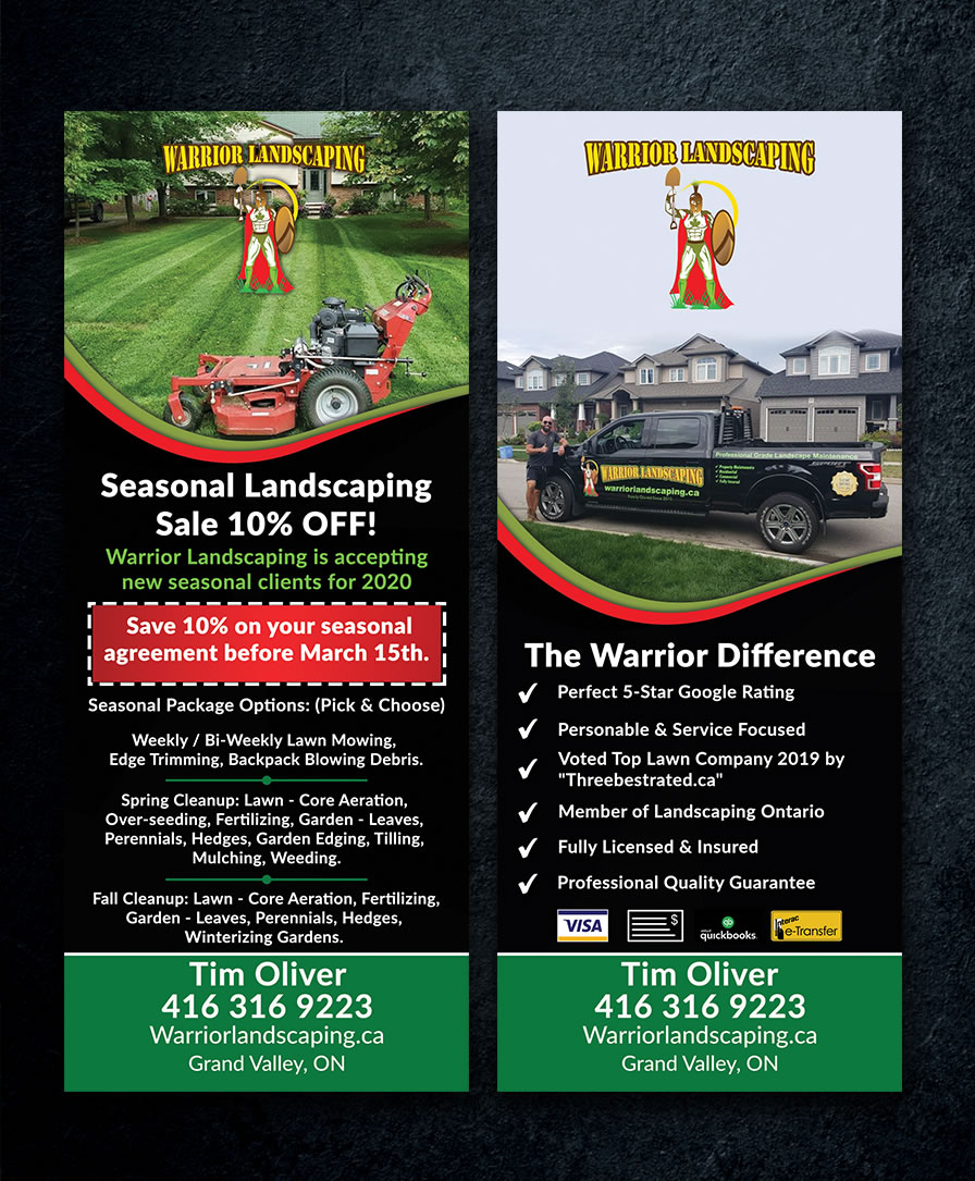 Warrior Landscaping Spring Flyer