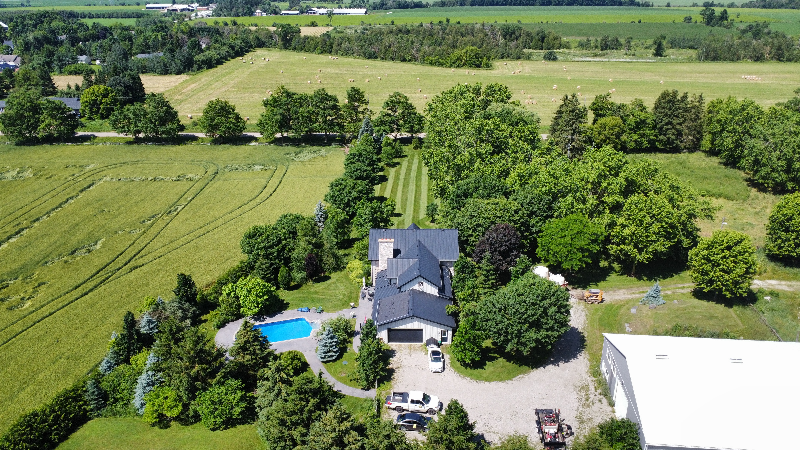 rural farm landscaping in Mono Ontario